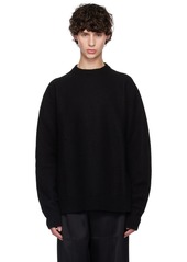 Jil Sander Black Crewneck Sweater