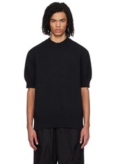 Jil Sander Black Crewneck Sweater