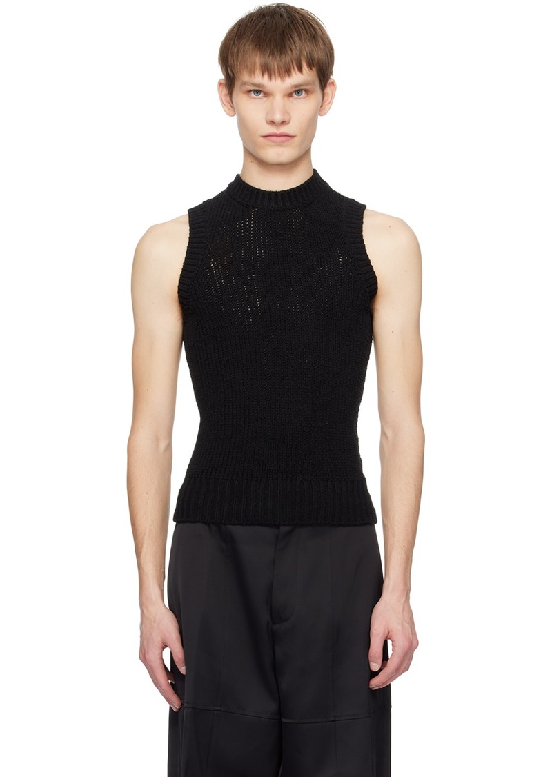 Jil Sander Black Crewneck Tank Top