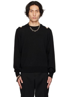 Jil Sander Black Cutout Sweater