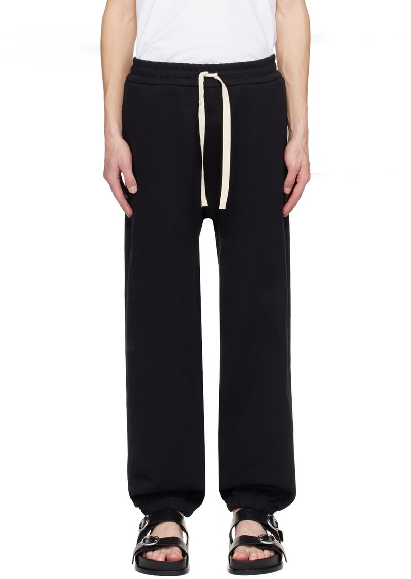 Jil Sander Black Drawstring Sweatpants