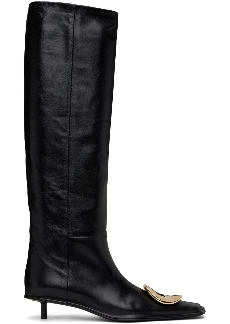 Jil Sander Black Hardware Boots