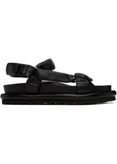 Jil Sander Black Padded Sandals