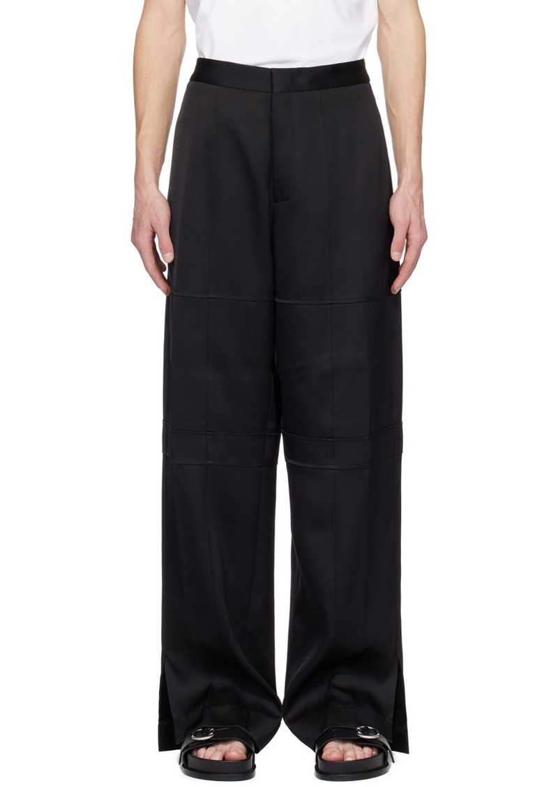 Jil Sander Black Paneled Trousers