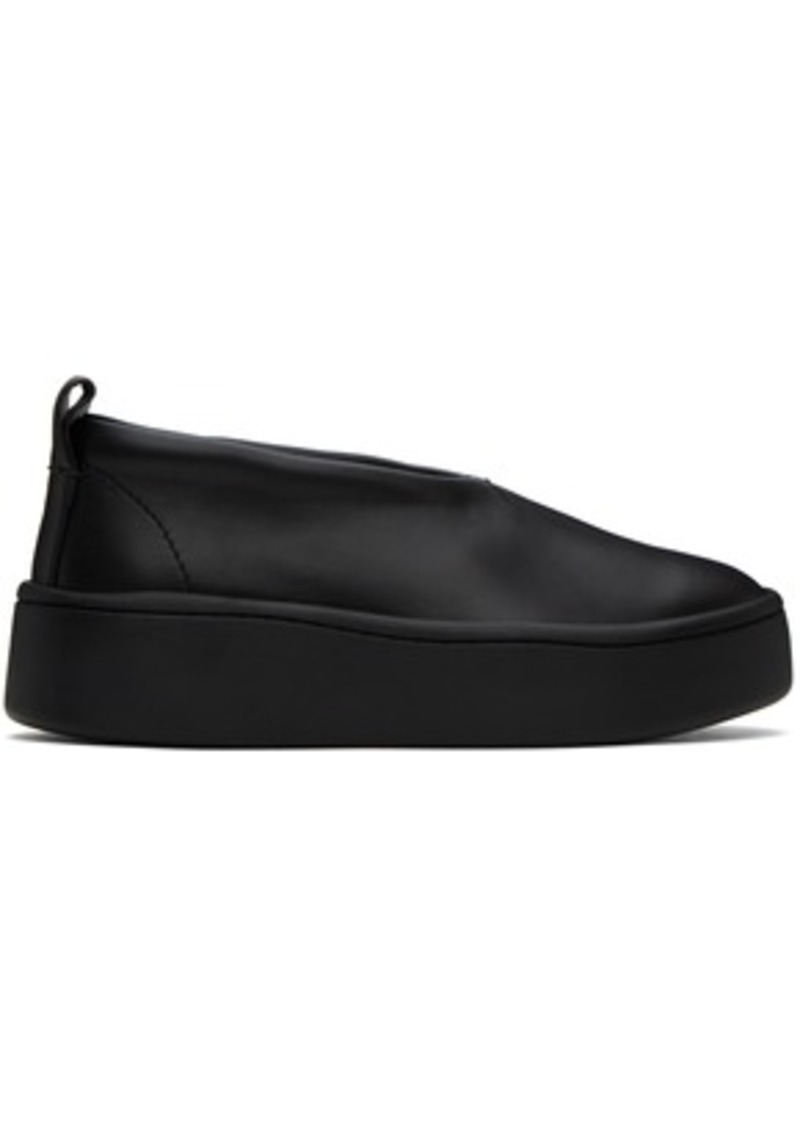 Jil Sander Black Platform Sneakers