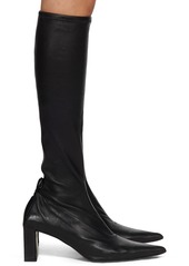 Jil Sander Black Pointed Toe Tall Boots