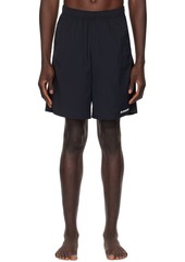 Jil Sander Black Printed Swim Shorts