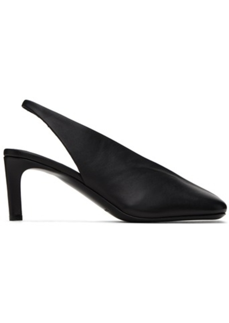 Jil Sander Black Slingback Heels