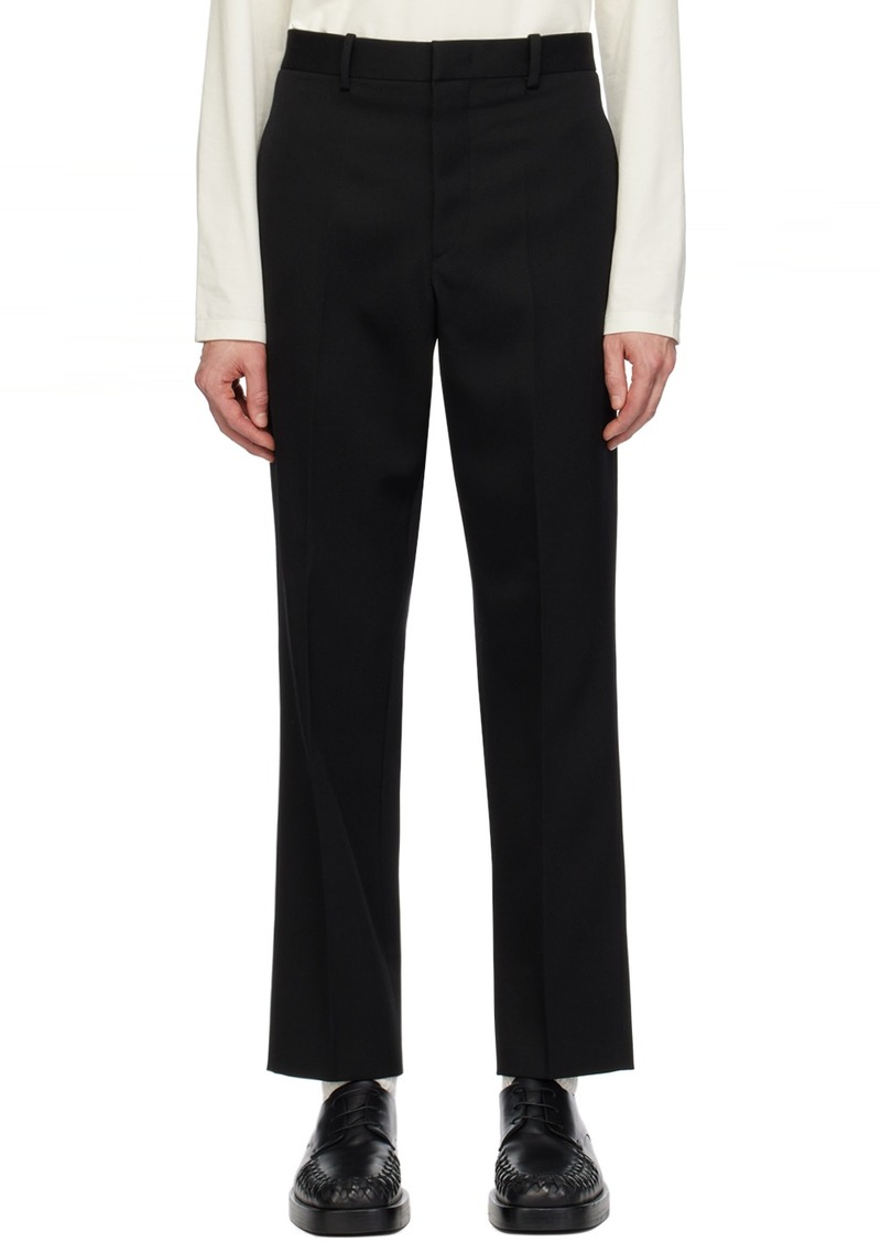 Jil Sander Black Straight-Fit Trousers