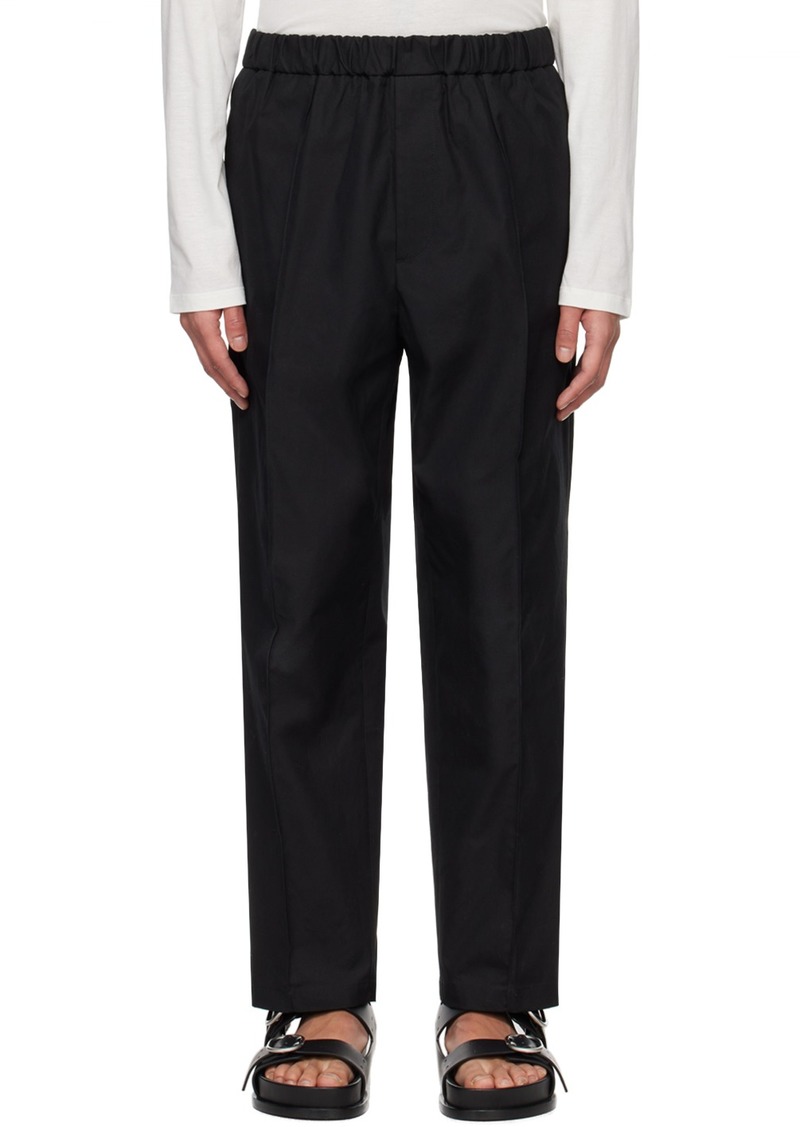 Jil Sander Black Tapered Trousers