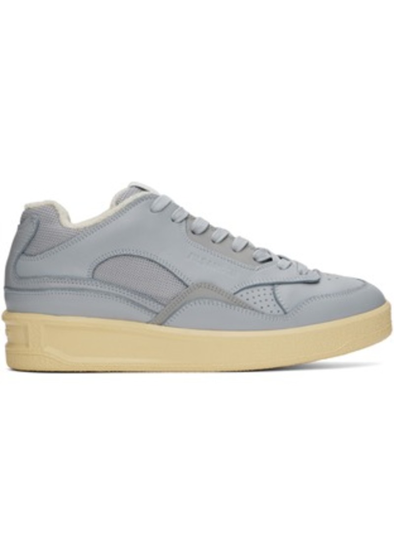 Jil Sander Blue Paneled Sneakers