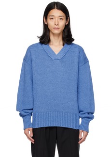 Jil Sander Blue Rib Sweater