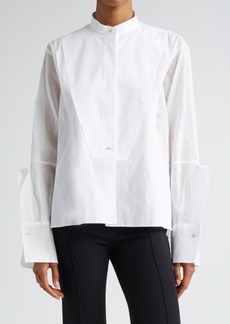 Jil Sander Boxy Cuff Detail Button-Up Shirt