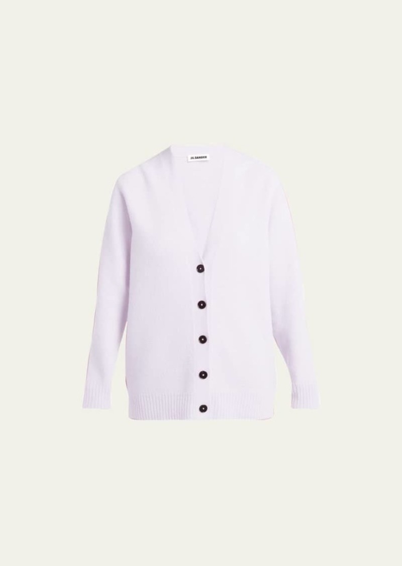 Jil Sander Button-Front Wool Cardigan