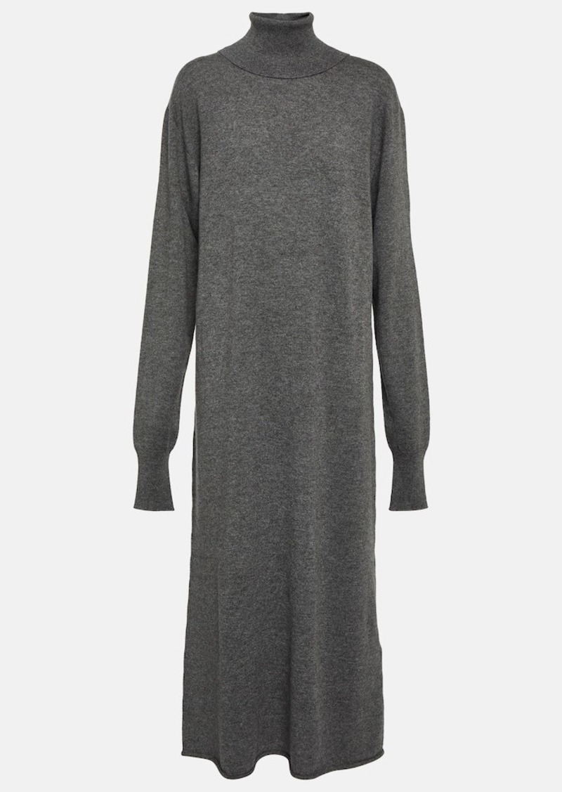 Jil Sander Cashmere turtleneck midi dress