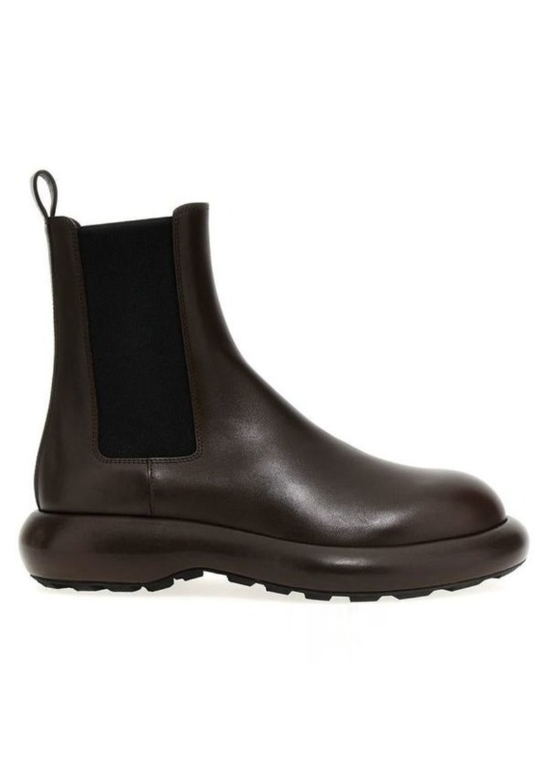 JIL SANDER Chelsea leather ankle boots