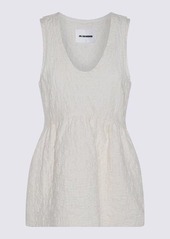 JIL SANDER CREAM COTTON TOP