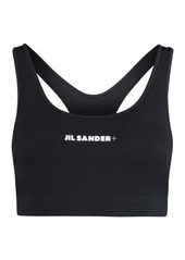 JIL SANDER CROP-TOP WITH LOGO