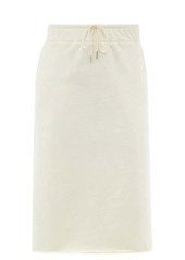 Jil Sander Drawstring-waist cotton-jersey midi skirt