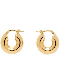Jil Sander Gold Chunky Hoop Earrings