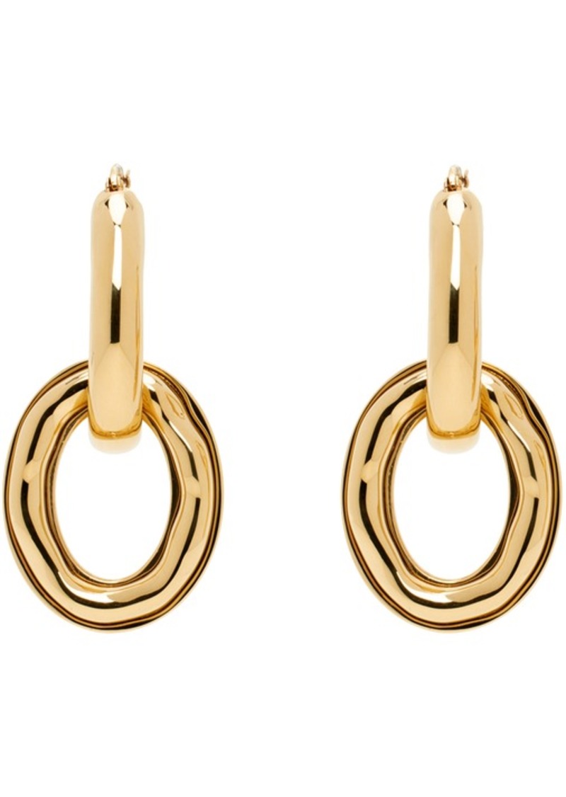 Jil Sander Gold Drop Earrings