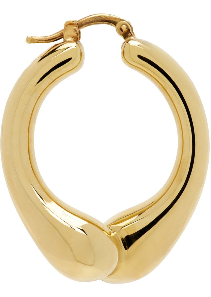 Jil Sander Gold Twisted Single Earring