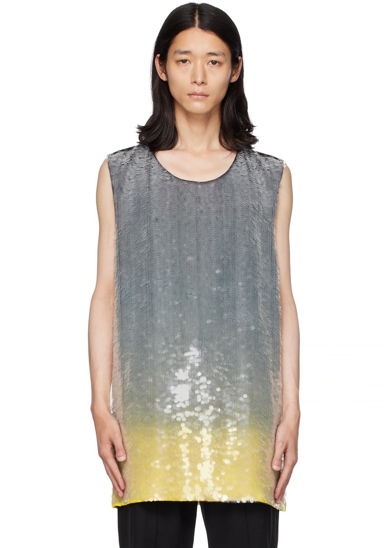 Jil Sander Gray Gradient Tank Top