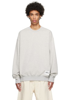 Jil Sander Gray Patch Sweatshirt