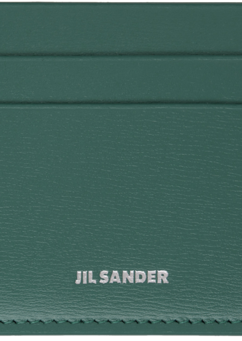 Jil Sander Green Credit Card Holder