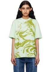 Jil Sander Green Printed T-Shirt