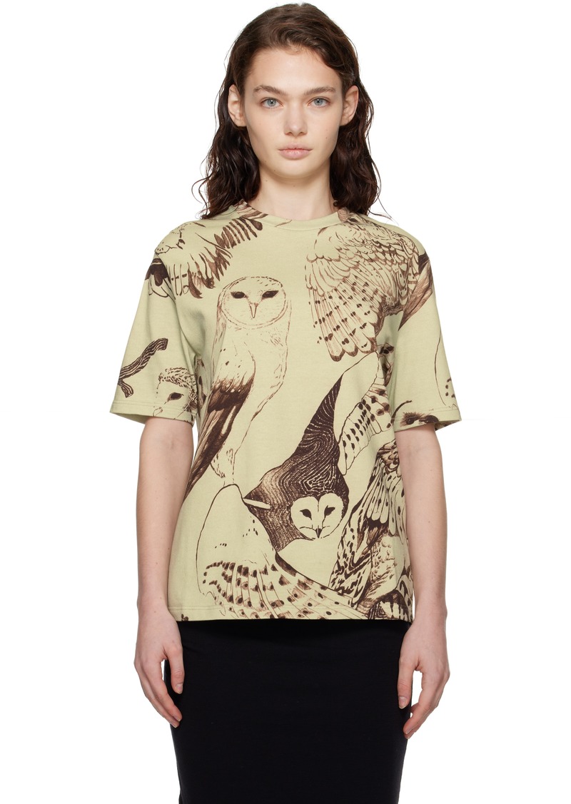 Jil Sander Green Printed T-shirt