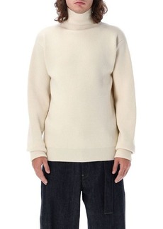 JIL SANDER High neck sweater zip side