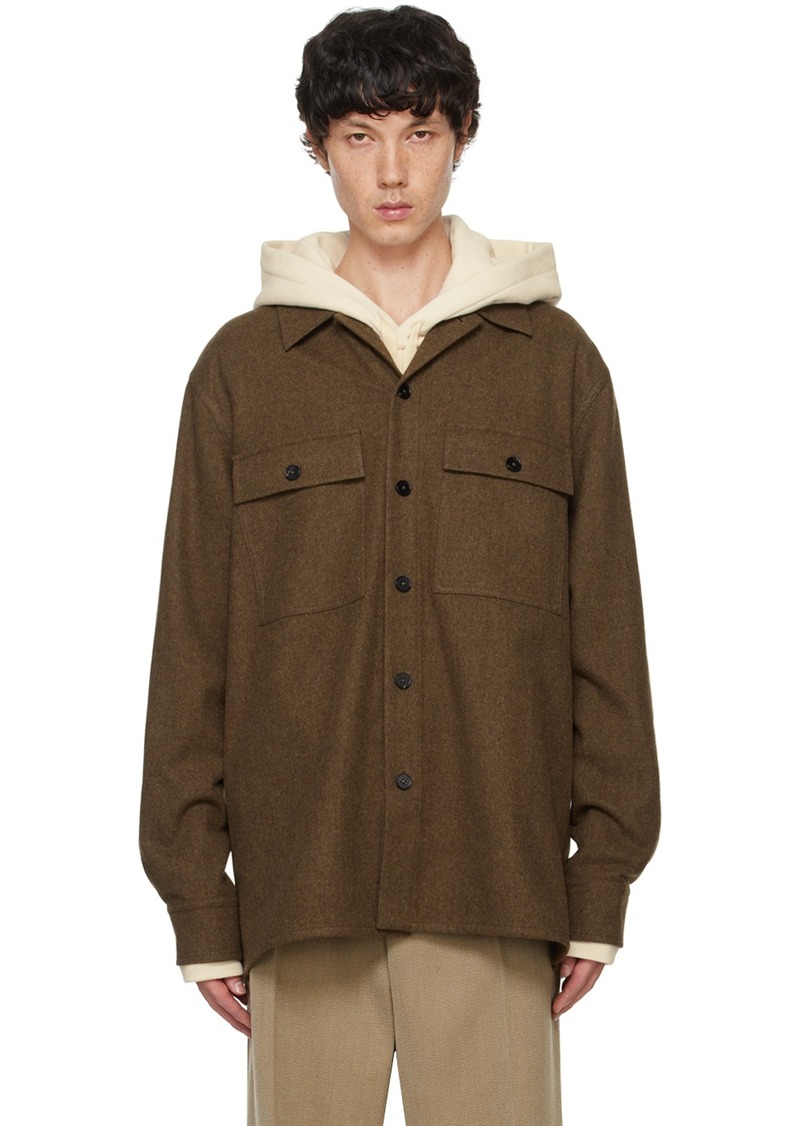 Jil Sander Khaki Virgin Wool Jacket