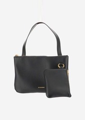 JIL SANDER LEATHER SHOULDER BAG