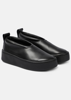 Jil Sander Leather slip-on sneakers