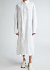 Jil Sander Long Sleeve Linen Shirtdress