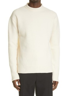 Jil Sander Men's Crewneck Wool Sweater in Off White at Nordstrom