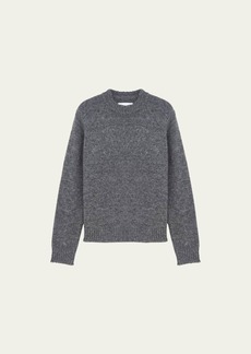 Jil Sander Men's Heathered Wool-Nylon Sweater