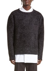 Jil Sander Men's Mélange Wool Crewneck Sweater