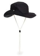 Jil Sander Men's Snap Brim Washed Cotton Tethered Hat