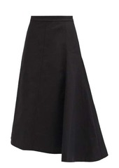 Jil Sander Mia asymmetric cotton-blend midi skirt