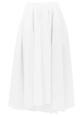 Jil Sander Nastya linen-blend midi skirt