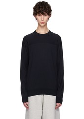 Jil Sander Navy Crewneck Long Sleeve T-Shirt