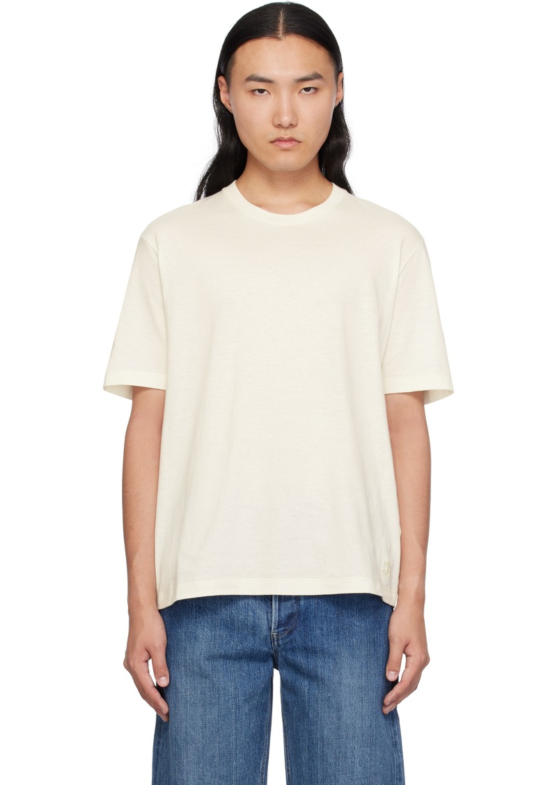 Jil Sander Off-White Cotton & Cashmere T-shirt