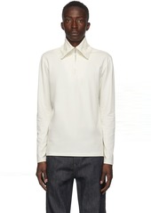 Jil Sander Off-White Half-Zip Sweater