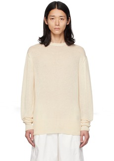 Jil Sander Off-White Patch Sweater