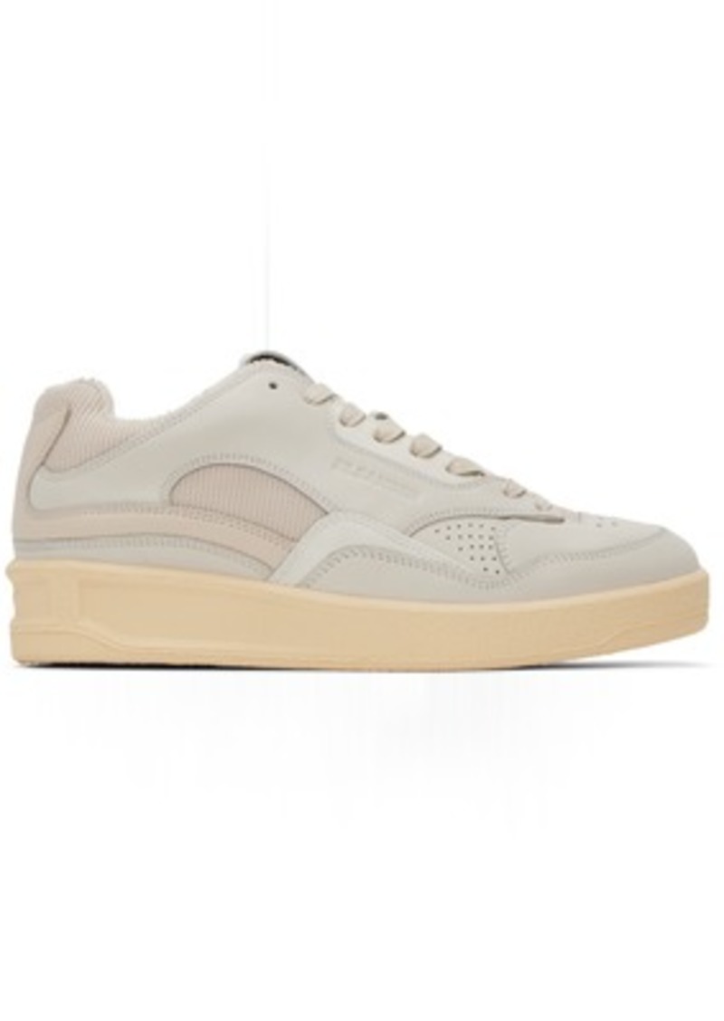 Jil Sander Off-White Perforated Sneakers