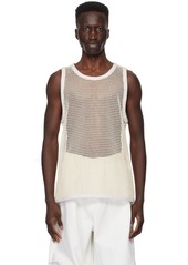 Jil Sander Off-White Scoop Neck Tank Top