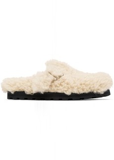 Jil Sander Off-White Single Buckle Loafers