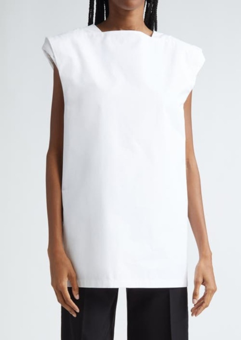 Jil Sander Oversize Sleeveless Cotton Top
